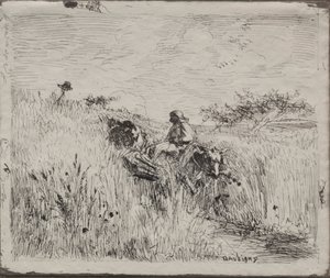 Path Through the Grain Field by Charles Francois Daubigny
