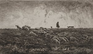 The Shower, c1851 by Charles Francois Daubigny