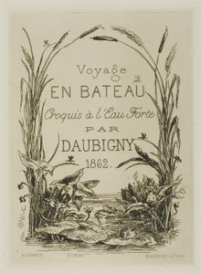 Title Page-frontispiece of the album by Charles Francois Daubigny
