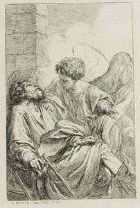 The Vision of St. Joseph in Egypt by Charles Francois Hutin