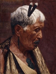 Looking Backward - Wiripine Ninia, a Ngatiawa Chieftainess by Charles Frederick Goldie