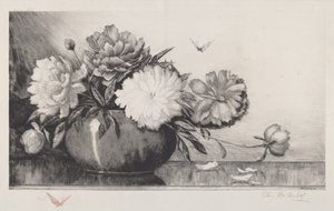 Peonies in a Bowl, 1890 by Charles Frederick William Mielatz
