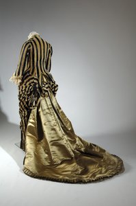 Evening Dress (Back Oblique View) by Charles Frederick Worth
