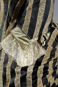 Evening Dress, c.1884 (detail) by Charles Frederick Worth