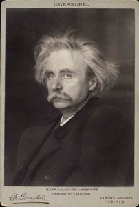 Edvard Grieg, Norwegian composer and pianist, late 19th or early 20th century by Charles Gerschel
