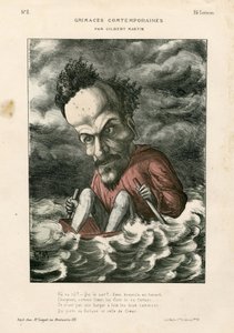 Contemporary Grimaces - Illustration by Charles Gilbert-Martin: Rochefort Henri - Sea by Charles Gilbert Martin
