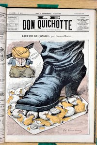 Cover of Le Don Quixote, number 213, Satirical in colors by Charles Gilbert Martin