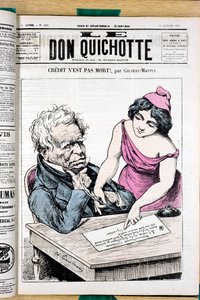 Cover of Le Don Quixote, number 241, Satirical in Colors by Charles Gilbert Martin