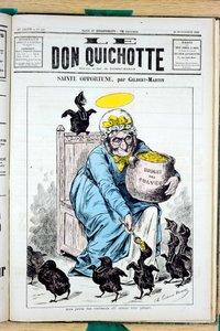 Cover of Le Don Quixote, number 440, Satirical in Colors by Charles Gilbert Martin