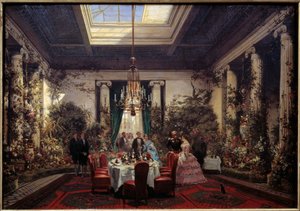 Breakfast at the Princess Mathilde Letizia Bonaparte, Rue de Courcelles in Paris