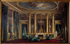 Interior of the Living Room with Mr. and Mrs. Parent