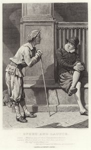 Speed and Launce, Two Gentlemen of Verona, Act II, Scene V by Charles Green