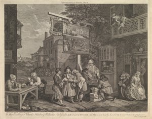 Canvassing for Votes, Plate II: Four Prints of an Election by Charles Grignion