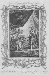 Edward the Black Prince Waiting on John King of France His Prisoner, 1773
