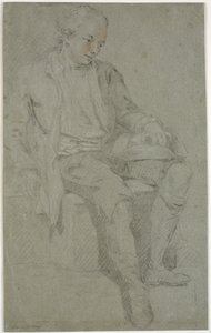 Study of a Sitting Youth by Charles Grignion d.Æ.