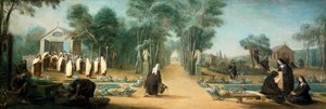 The Carmelite Nuns in the Garden by Charles Guillot