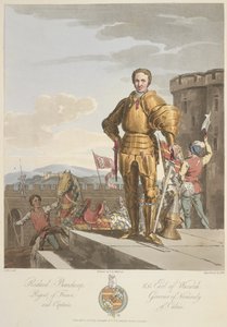 Richard Beauchamp (1381-1439) Earl of Warwick, Anno 1439, illustration from 
