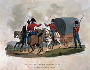 An Officer, Private, and Driver of the Royal Waggon Train, from 
