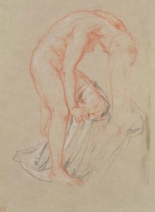 Woman undressing