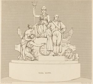 Monument to Earl Howe by Charles Heath after Henry Corbould after John Flaxman
