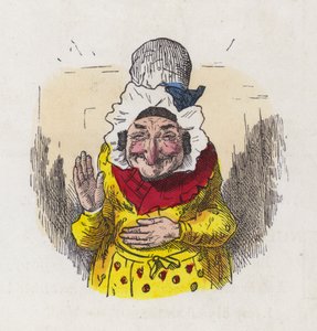 Old Woman Laughing by Charles Henry (after) Bennett