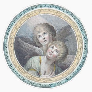 Two cherubim. Two angels
