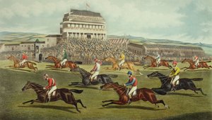 The Liverpool Grand National Steeplechase - Coming In, published 1872