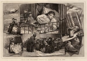 Help the Helpers!, Hospital Sunday, 13 June 1880 by Charles J. Staniland