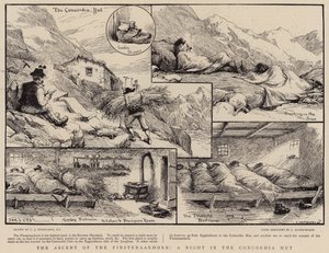 The Ascent of the Finsteraarhorn, a Night in the Concordia Hut by Charles J. Staniland