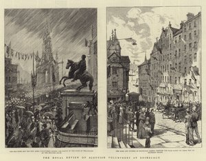 The Royal Review of Scottish Volunteers at Edinburgh by Charles J. Staniland