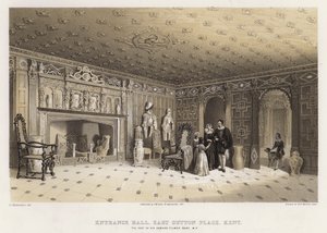 Entrance Hall, East Sutton Place, Kent, the Seat of Sir Edmund Filmer