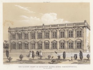 The Garden Front of Brympton Manor House, Somersetshire, Inigo Jones, Architect