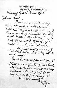 Letter to Charles Kent, written from Gad