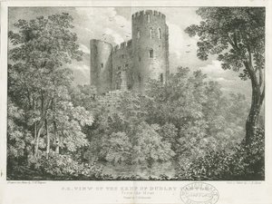 Dudley Castle - The Keep by Charles Joseph Hullmandel