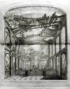 Decoration of the Chapel of the Hospice des Enfants Trouves in Paris, engraved by Etienne Fessard c.1750 by Charles Joseph Natoire