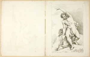 Figure (recto and verso), from Premier livre de figures d’Academies gravées en Partie par les Professeurs de l’Académie Royale by Charles Joseph Natoire