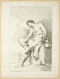 Figure, from Second Book of Academy Figures Engraved in Part by the Professors of the Royal Academy