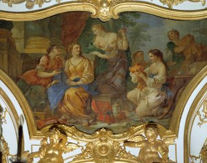 Psyche showing his treasures to his sisters