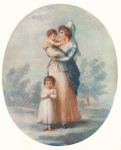 Lady Rushout and Children, c. 1795 by Charles Knight