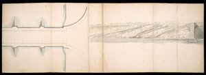 Designs of the Projected Bridge on the River Thames in London by Charles Labelye