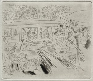 Traffic, Montmartre by Charles Laborde
