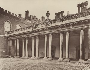 Hampton Court Palace, Colonnade to Kings Entrance by Charles Latham