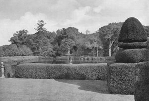 The Carp Pond Fringed with Box by Charles Latham