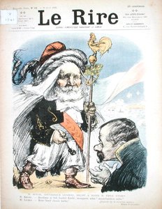 Reception of President Emile Loubet by the Governor-General of Algeria, A.J.P. Revoil, caricature from 
