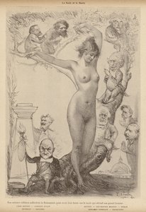 The Plinth and the Bust: Famous French Artists Soliciting Fame for the Right to Occupy the Empty Plinth Awaiting the Bust of a Great Man by Charles Leandre