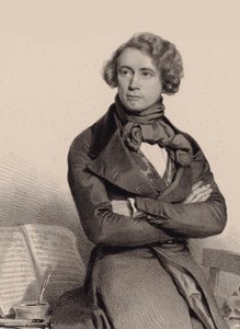 Portrait of the cellist and composer Adrien-François Servais by Charles Louis Baugniet