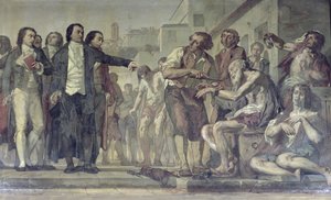 Philippe Pinel Releasing Lunatics from Their Chains at the Bicetre Asylum in Paris