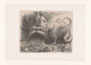 Monster Devouring People by Charles Lucien Leandre