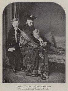 Lord Salisbury and his Two Sons by Charles Lutwidge Dodgson