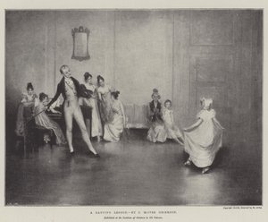 A Dancing Lesson by Charles MacIvor or MacIver Grierson